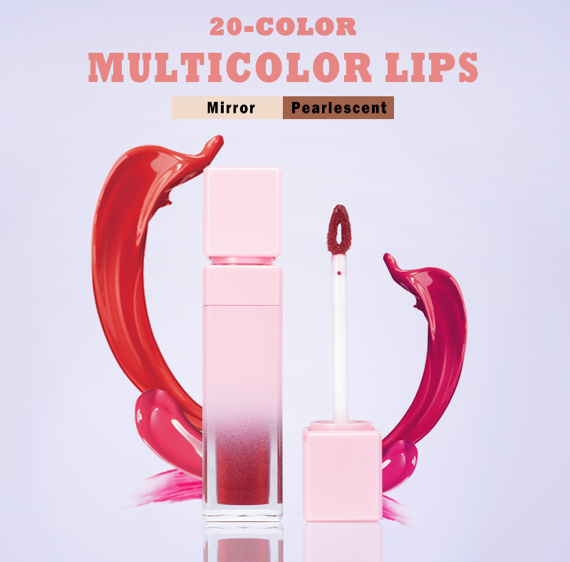 Beauty Glasting Lip Gloss Starry Quicksand Little Shimmer Glitter  Long-lasting Lipstick Moisturizer Clear Lip gloss